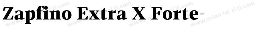 Zapfino Extra X Forte字体转换